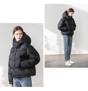 Blouson d'hiver 2025 pour femmes, chaud, mince, fermeture éclair, toile, polyester/coton, respirant - Product Image 6