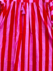 Summer Midi Mini <b>Dress</b> for Women Girls Block Print Cotton Deep Neck String Close Loose Bohemian <b>Hippie</b> Bohemian <b>Wedding</b> <b>Dress</b> - Product Image 4