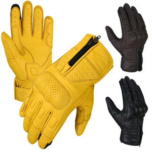 Leather Racing Motorbike <b>Gloves</b> with Full Finger <b>Touch</b> Screen Non-Slip & Wear-Resistant Design Custom Logo OEM - Product Image 2