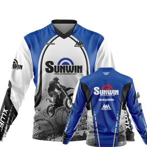 Custom Sublimated Motocross Racing Jersey Long Sleeve MX ATV <b>UTV</b> DH Riding Shirt Athletic Sportswear OEM ODM - Product Image 5