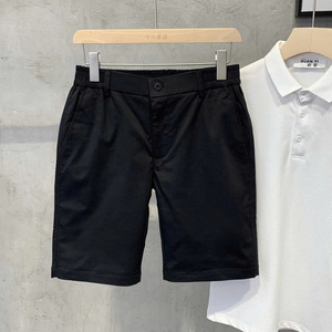 NH69 pantalones cortos casuales hechos de algodón elástico suave transpirable con una cintura elástica y cierre de botón diseñado para la comodidad - Product Image 4