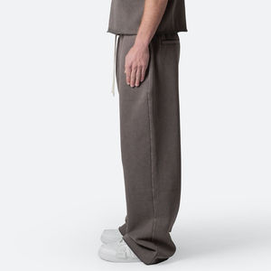Pantalon de survêtement baggy personnalisé pour hommes, délavé à l'acide, pantalon de survêtement personnalisé lourd 100% coton pour hommes - Product Image 3