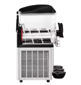 COMPRE AHORA! Nueva Máquina Comercial de Bebidas Congeladas de Triple Tanque de 15Lx3, 180 Vasos de Acero Inoxidable para Fiestas en Casa, Restaurantes, Cafeterías y Bares - Product Image 1