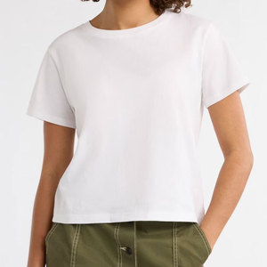 Camiseta Unisex de Algodón Orgánico 100%, Corte Cuadrado, Manga Corta, Estilo Casual, Nueva Llegada - Product Image 1