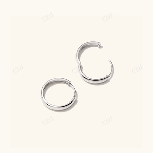 Wholesale Luxury Custom 14K Yellow <b>Gold</b> Stud <b>Huggie</b> Earrings for Women-High Quality Gift Jewelry - Product Image 6