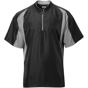 เสื้อเบสบอลแบบซิป 1/4 แขนสั้น สำหรับผู้ใหญ่ ชุดกีฬาสำหรับวอร์มอัพ เสื้อแจ็คเก็ตทีม เสื้อแจ็คเก็ตตีเบสบอล เสื้อเบสบอลซอฟต์บอล - Product Image 4