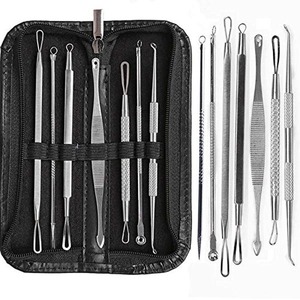 Belleza profesional 7PCS Blackhead Remover Tool Acero inoxidable Pimple Blemish Comedone Extractor Face Care Beauty Tool Set Kit - Product Image 1