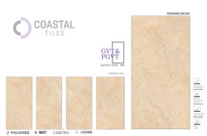 Baldosas de porcelana ROMANO BEIGE 600x1200MM / 24X48 Baldosas de primera calidad - Product Image 2