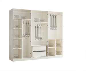 Juego de Muebles de Dormitorio Modernos para Pareja Pinar, Tamaño Estándar, Madera, Almacenamiento, Armario con Espejo, Cabecera Iluminada, Modelo para Apartamento - Product Image 6