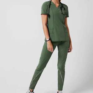 Uniforme de enfermera, chaqueta de calentamiento, uniforme para mujer, conjunto de uniformes médicos, Top y pantalones, traje para correr, Top y pantalones - Product Image 3