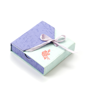 Venta caliente <span class=keywords><strong>Fu</strong></span> Rong joyero de lujo colgante pendientes pulsera anillo collar Cajas de Regalo casos gris boda terciopelo joyero - Product Image 3