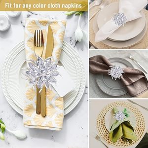 Rond de serviette en métal et papier en verre cristal super luxe, décoration de table de fête de mariage en forme vintage unique, rond de serviette exclusif - Product Image 4