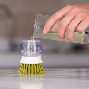 RAYBIN-dispensador automático de iquid con mango, cepillo de Palma, esponja extraíble, cepillo para lavar platos de <span class=keywords><strong>cocina</strong></span> con soporte - Product Image 5