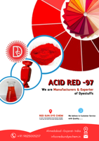 Rouge acide 97 C.I. 22890 Colorant Acide de Haute Qualité, Colorant Solaire, Fabricants et Exportateurs de Colorants Chimiques pour l'Industrie Textile, Utilisations Indiennes