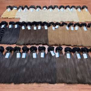 ¡PRECIO AL POR MAYOR! Extensiones de cabello humano tejido a mano textura natural Lisa lista para enviar cabello vietnamita - Product Image 4