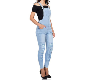 Nouveautés 2025 Combinaisons Salopettes en Jean Déchiré pour Femmes, Style Casual d'Hiver, Meilleures Ventes, Salopettes en Jean à Boutons - Product Image 6