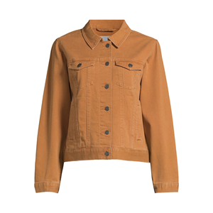 Veste en jean grande taille pour femmes Saison d'hiver Veste en jean délavée décontractée de qualité supérieure personnalisée - Product Image 1