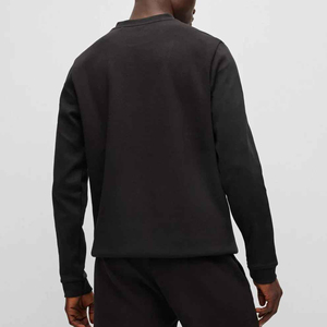 2024 Latest Design Custom Logo Hooded Pullover High Quality Fashion Plain <b>Black</b> Fleece <b>Sweatshirt</b> ODM Supply - Product Image 3