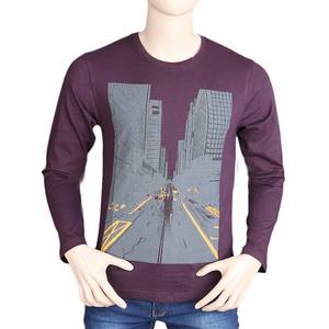 T-shirt à manches longues pour hommes - Violet - Product Image 3