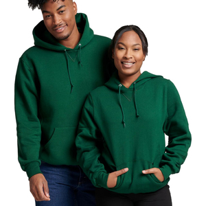 Sudadera con Capucha Extra Grande OEM Negra para Hombre, de Algodón Grueso y Felpa, sin Cordones, con Estampado Puff, Estilo Urbano Personalizado - Product Image 1