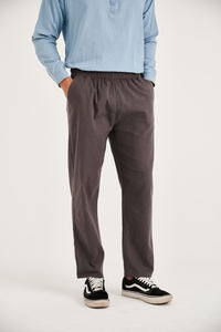 Pantalones de lino de algodón informales de calidad superior para hombre, los mejores pantalones de cintura alta transpirables de verano, precio bajo - Product Image 4