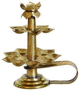 Candélabre à 3 bras en laiton doré, porte-bougie et porte-bougie chauffe-plat, article de décoration d'intérieur original et créatif - Product Image 4