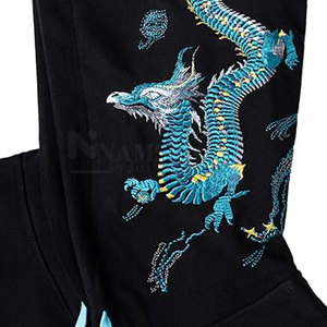 Uso en invierno Fabricante de servicio OEM Sudaderas con capucha bordadas Diseño personalizado Hombres Sudaderas con capucha bordadas - Product Image 5