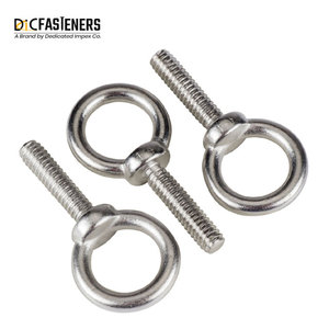 Boulons à oeil forgés de haute qualité M10 et 1/4 "de diamètre, finition unie - Product Image 3