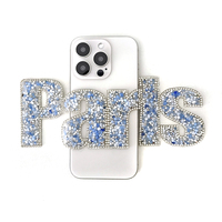 Patchs en silicone 3D thermocollants à strass pour vêtements, sacs et décoration intérieure - Collection Mode Paris