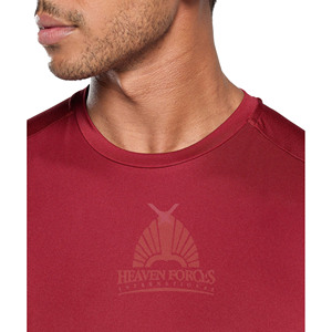 OEM Men's Gym Fitness Ringer T-Shirt 95% Modal 5% Spandex Classic Crew Neck Short Sleeve Casual Solid Pattern Workout Tee shirt - Product Image 6