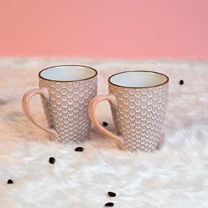 Ensemble de 2 tasses à café en porcelaine fine Nexus Unique, vert menthe/rose blush, design minimaliste luxueux, idéal pour les cadeaux - Product Image 3