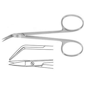 Ciseaux gynécologiques droits de haute qualité en acier inoxydable, à angle standard, tranchants/tranchants, 14,5 cm - Product Image 3