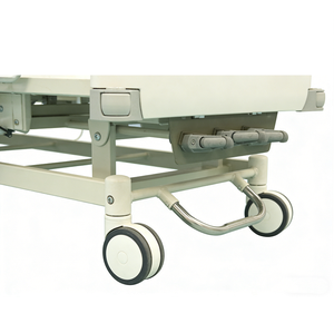 CE Approved Medical 3 Function Manual Hospital Bed <strong>with</strong> ABS Headboard for Clinic Patient Nursing - Product Image 3