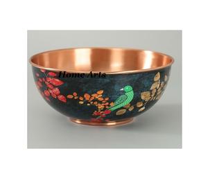 Kadai de Cobre Martillado de Calidad Deluxe, Mejores Diseños de Tazones para Mezclar de Cobre Pulido en Plata y Oro en Venta - Product Image 6