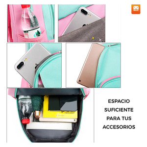 Sac à dos scolaire Kawaii avec trousse à crayons pour étudiants et enfants - Couleurs assorties - Product Image 6