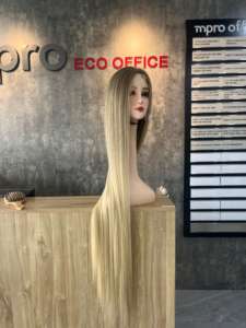 Perruque Full Lace 100% faite main-couleur balaya-38 pouces-Cheveux bruts vietnamiens-Cheveux alignés sur les cuticules, tendance à la mode-prix de gros - Product Image 2