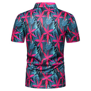 Polo de gran tamaño para hombre, impresión personalizada por sublimación, manga corta, secado rápido, algodón, fabricante OEM disponible - Product Image 6