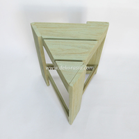 Tabouret en bois de teck vert Planche de bois décorative moderne pour hôtel appartement villa patio salon