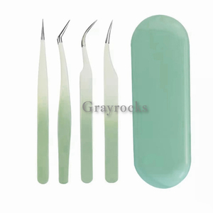Pinzas para extensión de pestañas Juego de pinzas para pestañas puntiagudas - Product Image 1