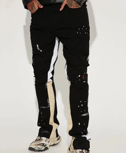 2024 pantalon imprimé personnalisé de haute qualité grande taille décontracté pile pantalon en coton droit pantalon évasé - Product Image 5