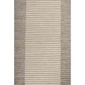 Tapis en laine ivoire rayé classique Blythe, noué à la main, AR-1004, rectangulaire, tissage plat 3D, pour la décoration de la maison et du salon - Product Image 3