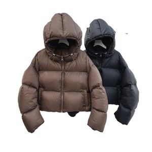 Tendance Élégant En Gros Veste D'hiver Personnalisé À Capuche Casual Puffer Femmes Veste Top Qualité Zipper Puffer Veste - Product Image 2