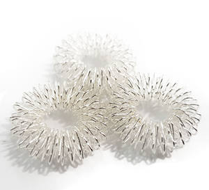 Traditional Sujok Therapy Mini <b>Finger</b> <b>Massage</b> Ring Acupressure Technique Stress Relief Spiky Healthcare Supply Multiple Colors - Product Image 2