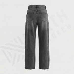 <b>Women's</b> High Waist Straight <b>Jeans</b> Lightweight Retro Hollow Casual Pants Simple Vintage Fashion Denim for Autumn New Arrivals - Product Image 2