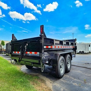 Remolque basculante de servicio pesado a precio de venta al por mayor con engranaje de sistema hidráulico duradero y componentes de núcleo de motor para granja - Product Image 1