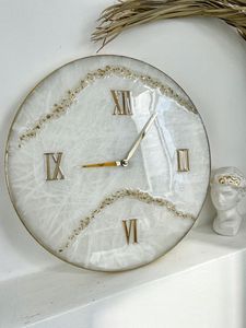 นาฬิกาติดผนังเรซินอีพ็อกซี่เรซินใช้ในห้องนั่งเล่นเฟอร์นิเจอร์บ้านนาฬิกาติดผนังปรับแต่งเองได้ดีที่สุด - Product Image 5