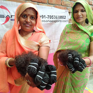 100% faisceaux droits vietnamien cuticule aligné Machine Double trame vague profonde couleur naturelle Extensions de cheveux humains non transformés - Product Image 6