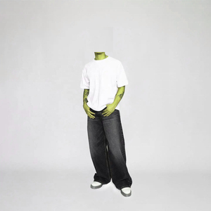 กางเกงยีนส์ขาตรงสำหรับผู้ชาย, กางเกงยีนส์ขาบานขายาว - Product Image 6