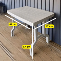 Table pliante portable moderne CATEEM en plastique, antidérapante, compacte, pour extérieur, cuisine, camping, vie urbaine