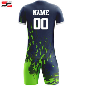 Conjunto de uniforme de fútbol de gran venta 2025, ropa deportiva de fútbol de poliéster transpirable, camiseta de entrenamiento Unisex con estampado de nombre personalizado - Product Image 2